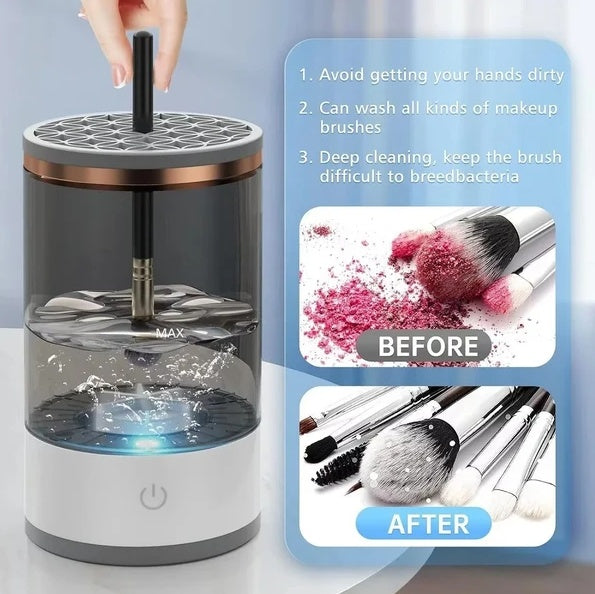 electric makeup brush cleaner automatic dryer