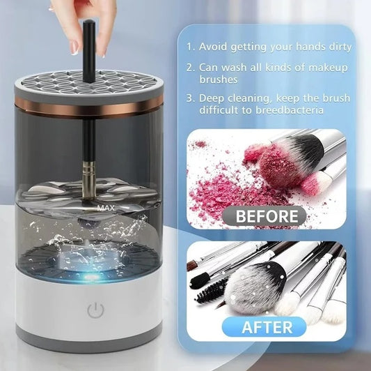 electric makeup brush cleaner automatic dryer