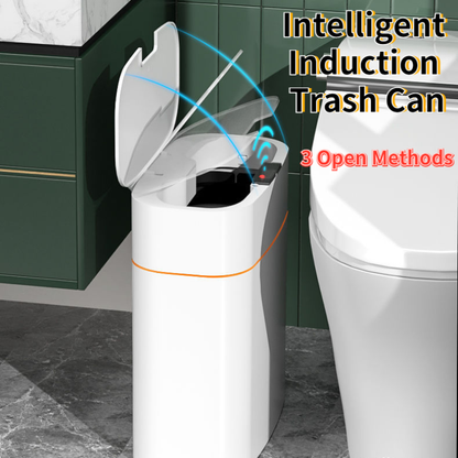 Smart trash can showing sensor lid design