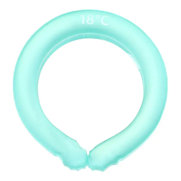 Cooling neck wrap ice tube design for heat relief