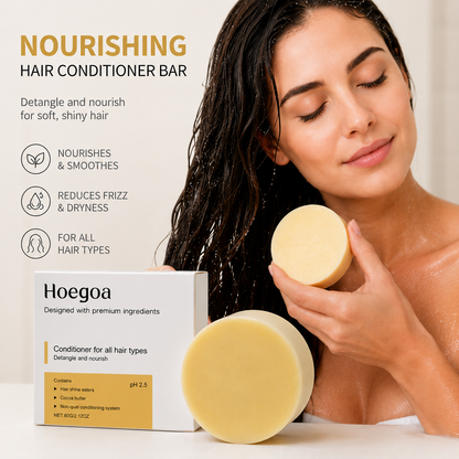 Shampoo soap being used during nourishing hair wash routine