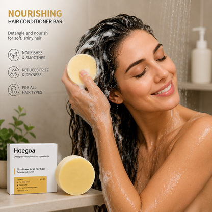 Shampoo soap displayed closely with nourishing ingredient styling