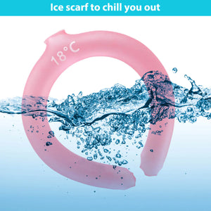 Cooling Neck Wrap Ice Tube Reusable Cooling Wrap