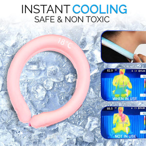 Cooling Neck Wrap Ice Tube Reusable Cooling Wrap