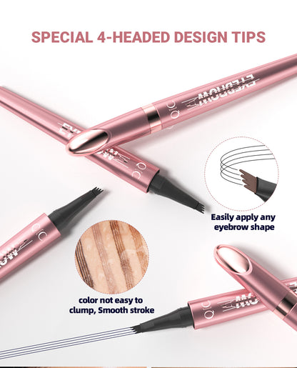 eyebrow pencil creating natural brow strokes