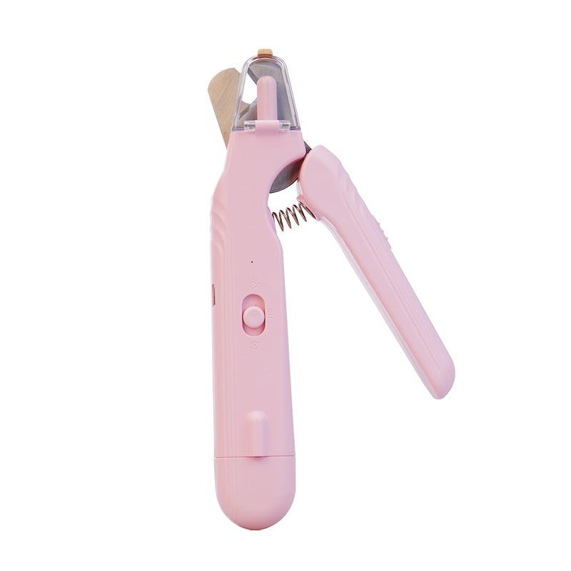 pet nail grinder in use trimming pet nails