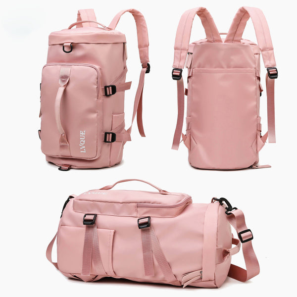 gym travel backpack waterproof fitness bag with shoe compartment