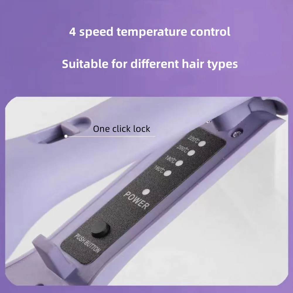 hair curling iron creating deep wave hairstyle