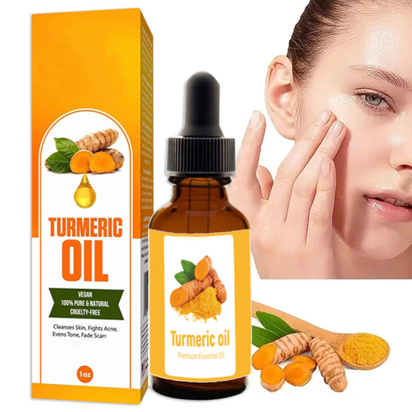 Turmeric oil face serum for dark spots and hyperpigmentation treatment