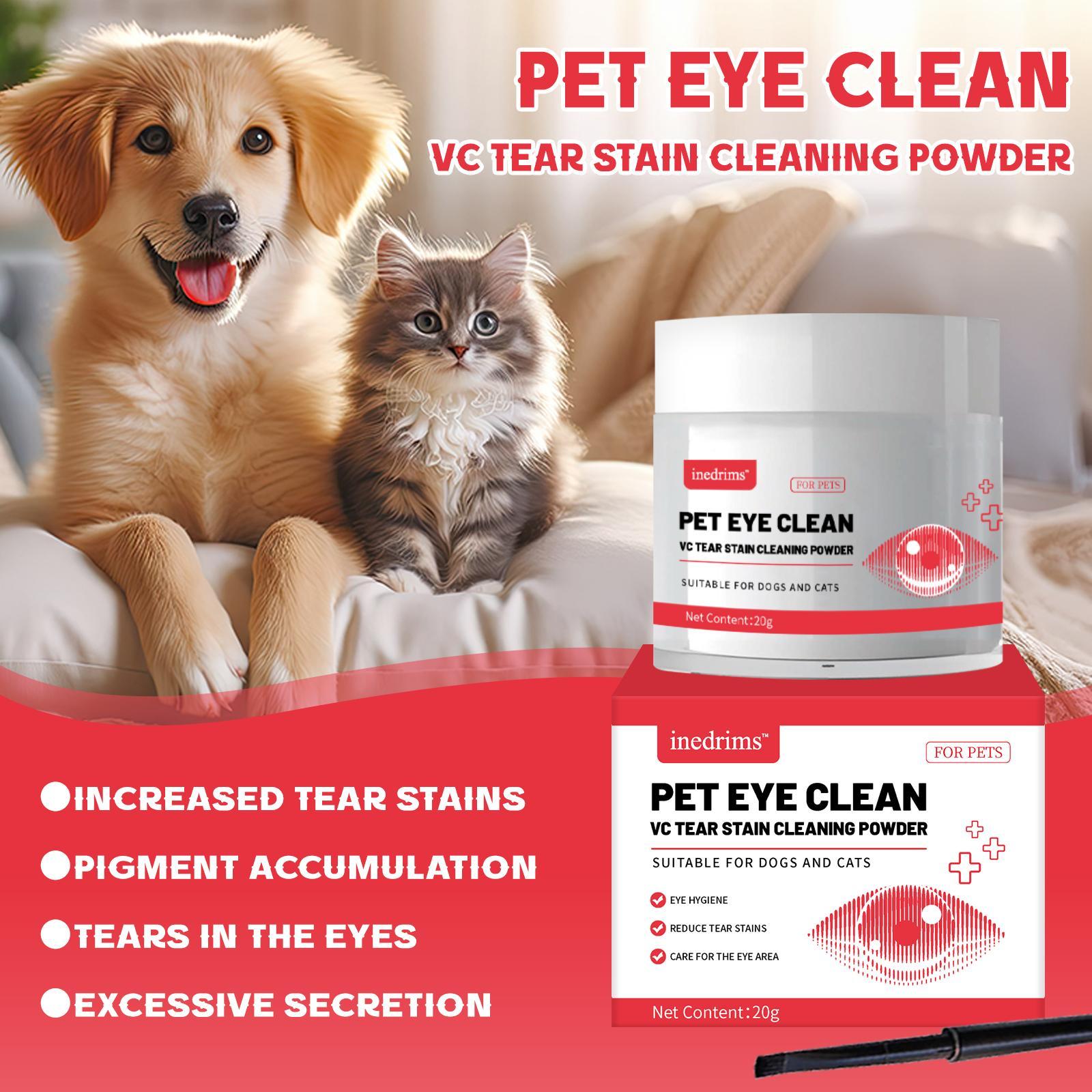 pet tear stain remover powder eye brightening