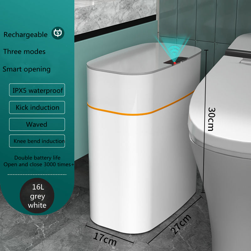 Smart trash can lifestyle use in kitchen and bedroom