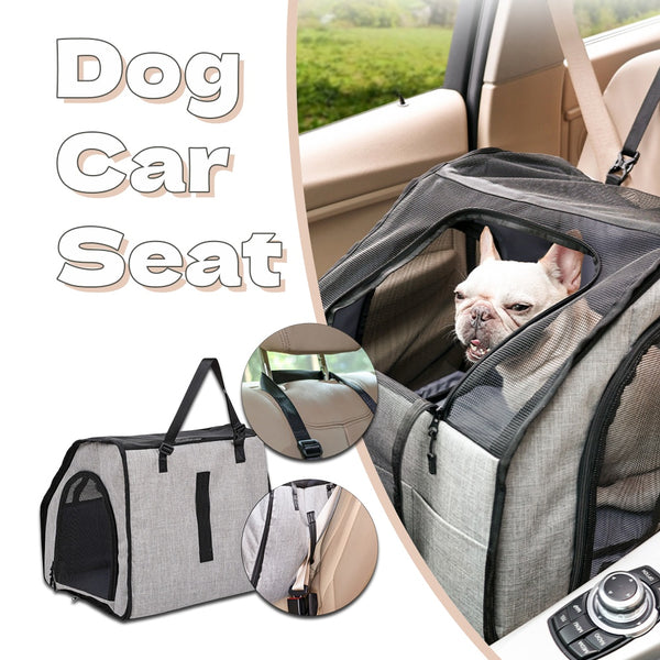 dog car seat cover installed on back seat