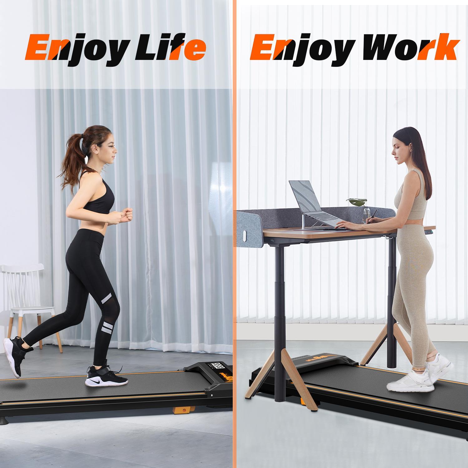 incline treadmill in use at home workout area