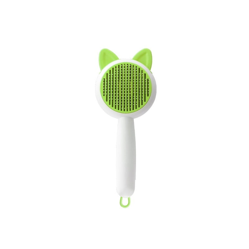 Pet Hair Brush | Self Cleaning Grooming Comb Tool with cute ear design for effective pet grooming.