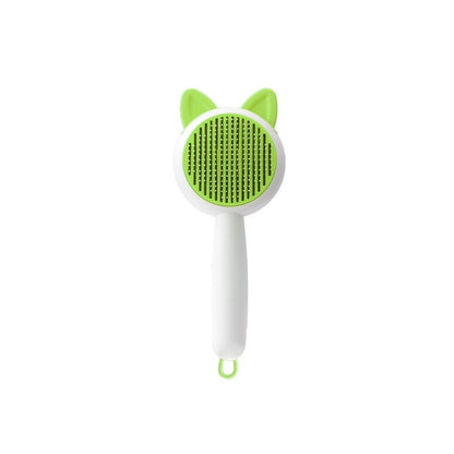 Pet Hair Brush | Self Cleaning Grooming Comb Tool with cute ear design for effective pet grooming.