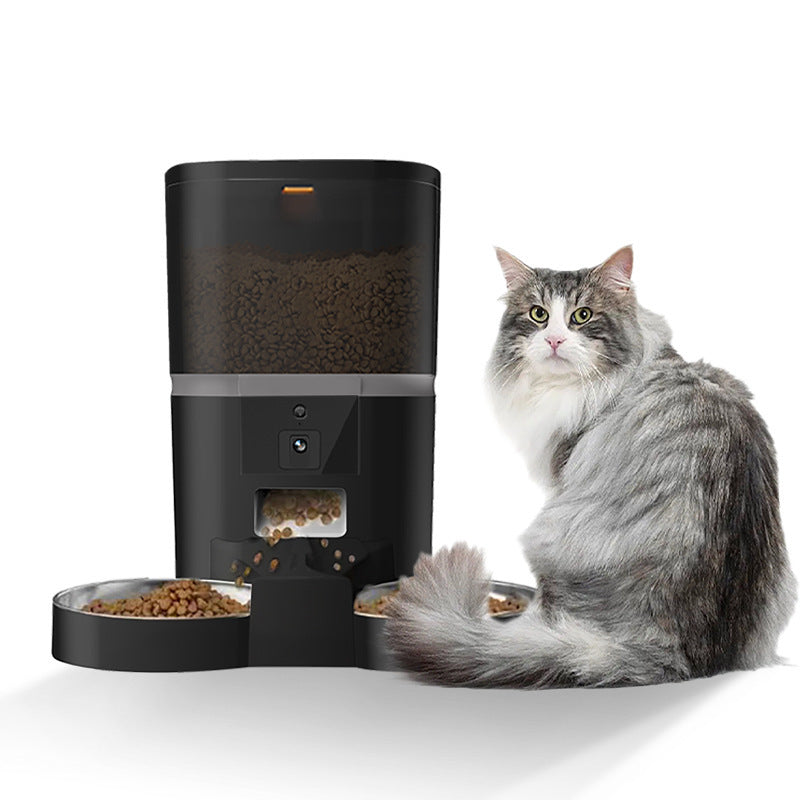 smart pet feeder camera automatic adjustable
