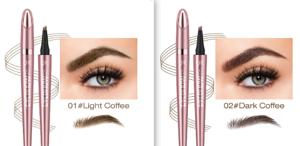 eyebrow pencil creating natural brow strokes
