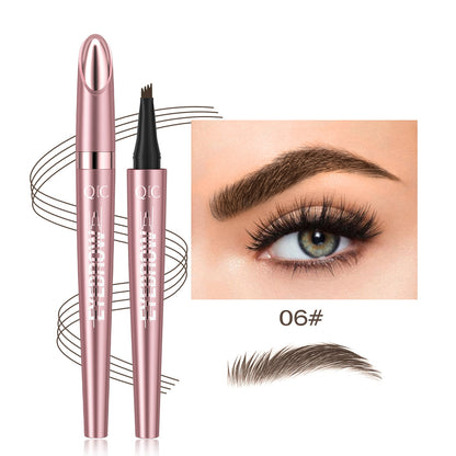 eyebrow pencil creating natural brow strokes