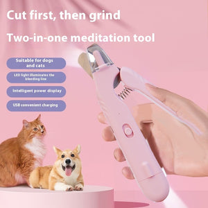 2-in-1 Pet Nail Clipper & Grinder