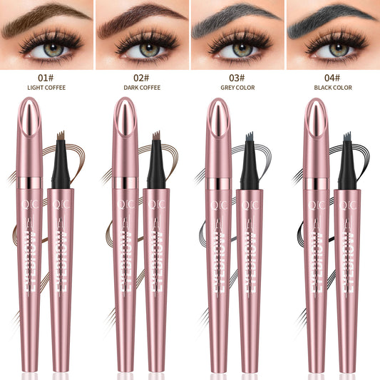 eyebrow pencil creating natural brow strokes