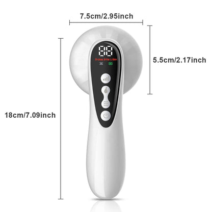 body sculpting massager in use on stomach area