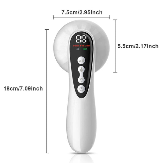 body sculpting massager in use on stomach area
