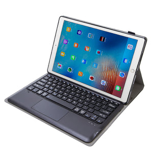 Detachable Tablet Leather Case With A Touch-enabled Bluetooth Keyboard
