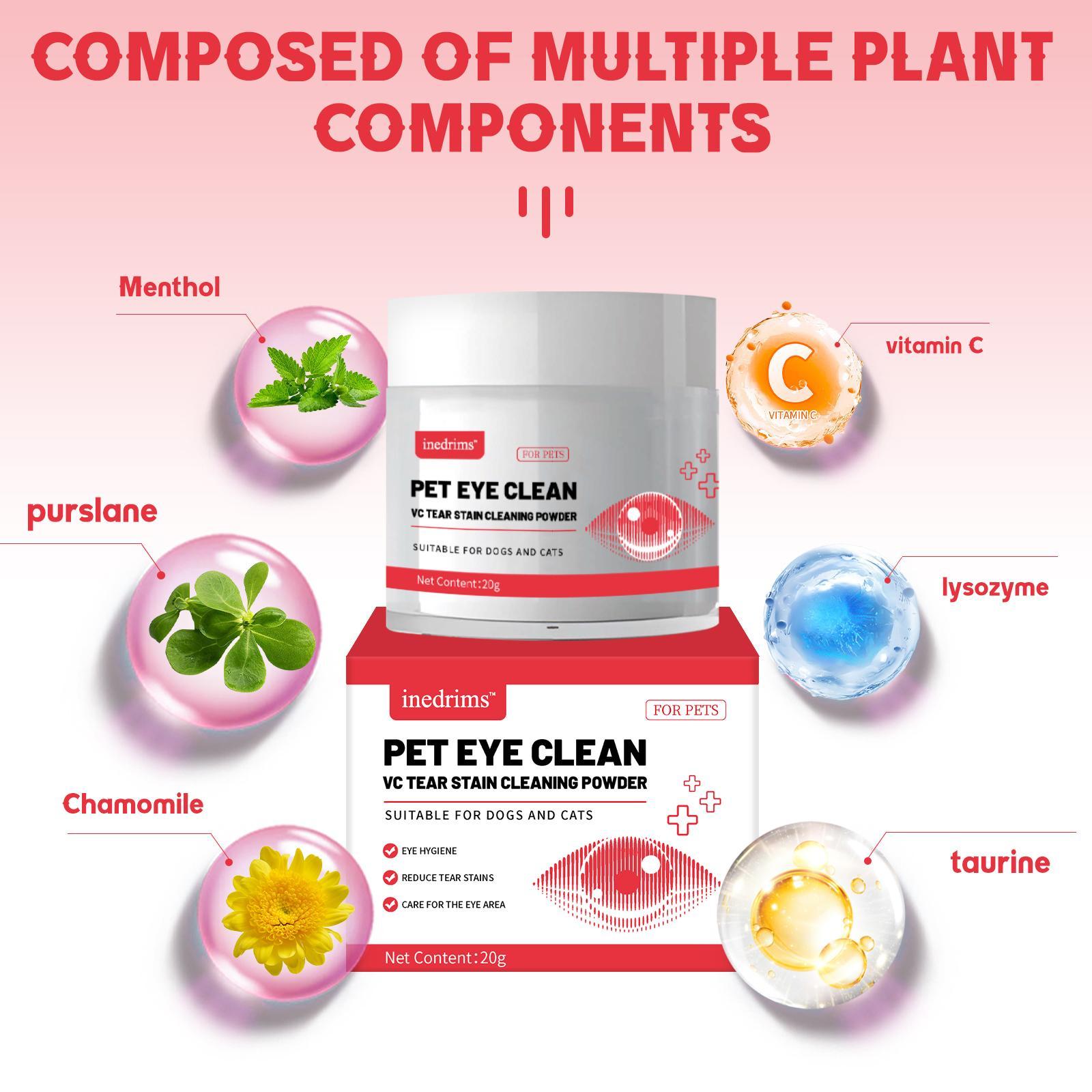pet tear stain remover powder eye brightening