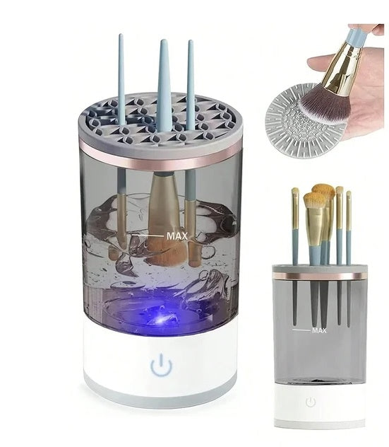 electric makeup brush cleaner automatic dryer