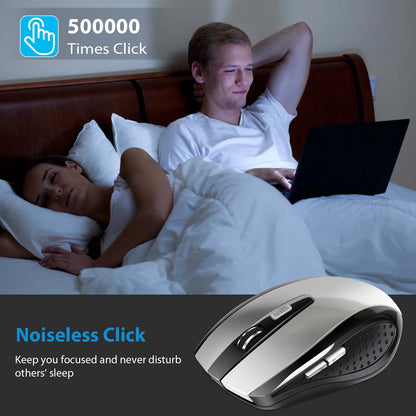 2.4G wireless gaming mouse ergonomic USB receiver