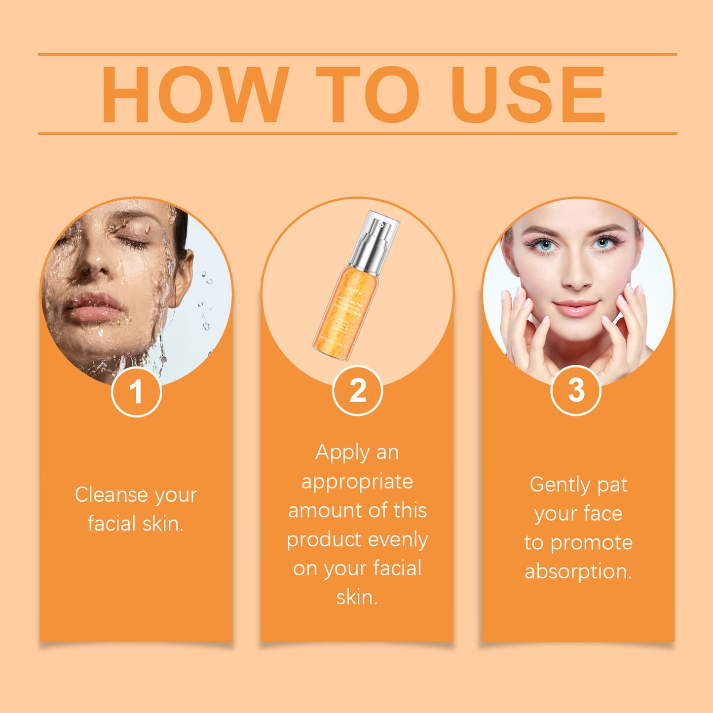 OUHOE Astaxanthin Facial Essence – Hydrating, Brightening & Anti-Aging Treatment