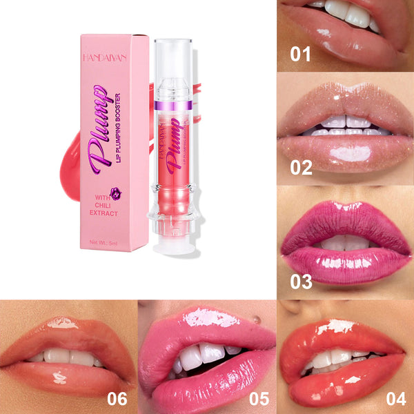 lip gloss lipstick applied on lips evenly
