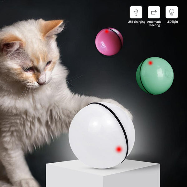 interactive cat toy ball LED rolling laser pet toy