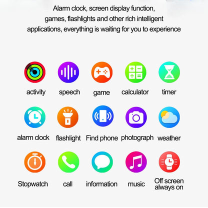 Smart Watch Women Men 2.0 Display - Waterproof Fitness Tracker With Bluetooth Call Answer, 24 -7 Heart Rate Sleep Monitor, Pedometer Fashion Gift For Her