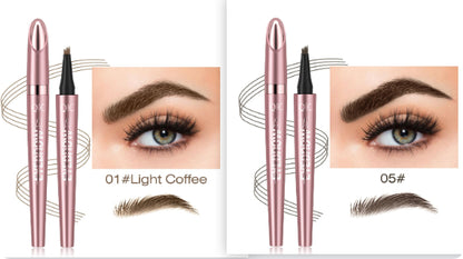 eyebrow pencil creating natural brow strokes