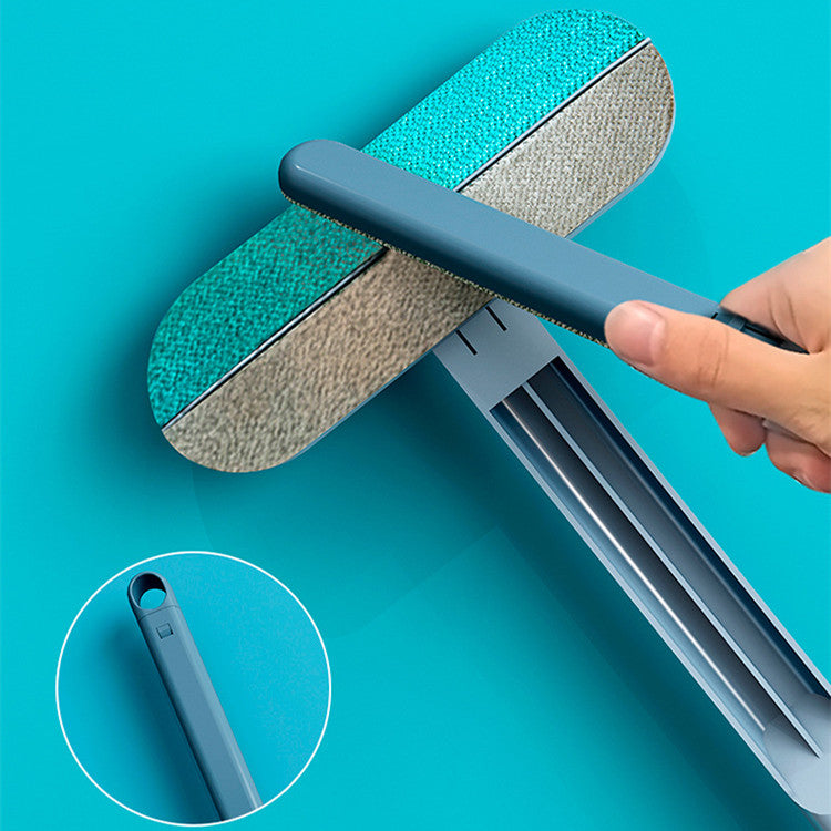 pet hair remover 4 in 1 brush design closeup