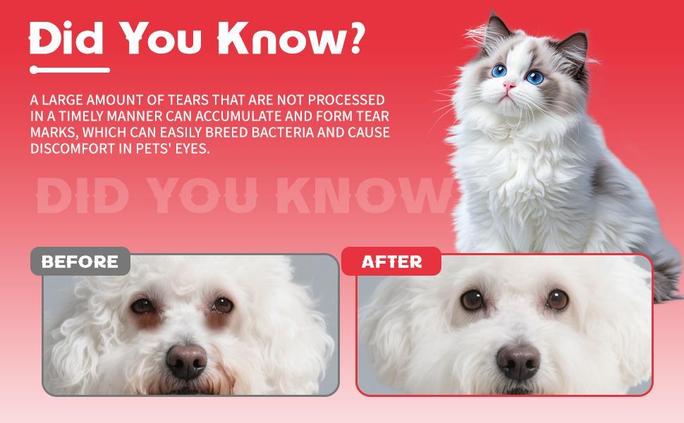pet tear stain remover powder eye brightening
